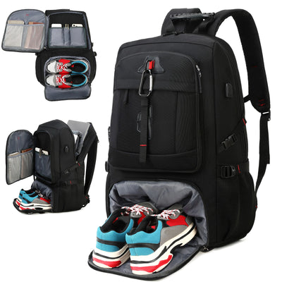 Backpack with shoe holder best sale